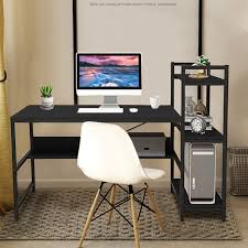 Erommy l shaped computer desk, 57 inch gaming desk with headset storage hook,large monitor stand for home office,computer corner desk,space saver, easy to assemble 4.5 out of 5 stars 79 $158.99 $ 158. Inbox Zero Modern Minimalist Corner Computer Desk With Bookshelf Pc Laptop Study Desk Wayfair
