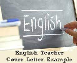 Use it as a base to build your own cover letter today! English Teacher Cover Letter Example