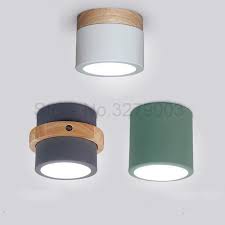 Nordic Light Iron Lampbody Corridor Living Room Small Ceiling Lamp Solid Wood Led Ceiling Lights Industrial Lighting Fixtures Ceiling Lights Aliexpress