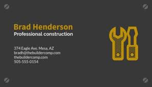 Carpentry businesses build, maintain, repair, or renovate residential and commercial buildings. Placeit Carpenter Business Card Maker