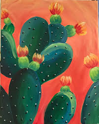 Prickly pear cactus — or also known as nopal, opuntia and other names — is promoted for treating diabetes, high cholesterol, obesity and hangovers. Prickly Pear Cactus Burlington Paint And Sip Studio