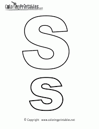 Each printable highlights a word that starts. Coloring Pages Letter S Coloring Home