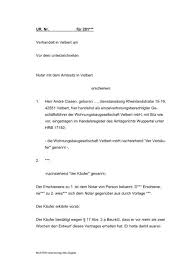 Vertragsvereinbarung muster / grünes licht: Muster Notarvertrag Alte Ziegelei Nordpark