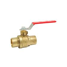 4" Lead Free* Brass 2-Piece Full Port Ball Valves - Sweat ...