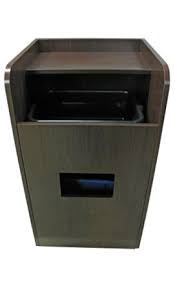 Coffee Shop Bussing Station Front View Coffee Shop Tables Waste Receptacle Coffee Shop