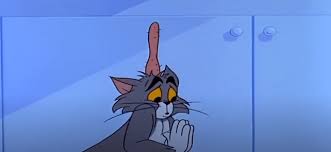 Tom begs Jerry not to drop the hammer