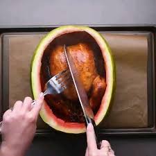 How To Cook In Watermelon Video Food Hacks Food Videos Cooking Recipes