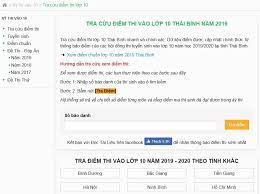 Thứ nhất, gọi đến tổng đài tra cứu điểm 1080, bấm gọi số 024.1080 bạn sẽ gặp được trực tiếp điện thoại viên, chỉ cần cung cấp số báo danh thì ngay sau đó sẽ nhận được kết quả điểm của từng môn. HÆ°á»›ng Dáº«n Xem Ä'iá»ƒm Thi Tuyá»ƒn Sinh Lá»›p 10 NÄƒm 2019 Thai Binh Tren Máº¡ng
