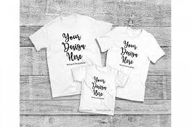 Matching Family White T Shirts Mockup Parents Kids Shirts 214568 Clothing Design Bundles Shirt Mockup Tshirt Mockup Design Mockup Free