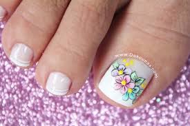 Diseño de uñas y flores. Disenos Flores Manicure Y Pedicure Disenos De Unas Portizaz