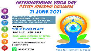 21st june is an international day of yoga, or commonly and unofficially referred to as yoga day, is celebrated annually on 21st june since its inception in the year of 2015. International Yoga Day 21 June 2021 Seven Yogasana Challenge Mumbai Tickets By Champion Athletes Club Monday June 21 2021 Mumbai Event