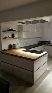 Instrucciones de instalación para persianas imitación de madera de 5,08 cm. Nobilia Lux Seidengrau Mit Ikea Skogarp Eichenarbeitsplatte Cuisine Moderne Cuisine Appartement Cuisine Design Moderne