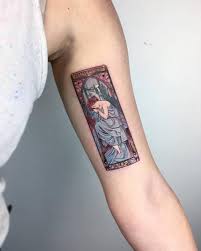 See more ideas about mucha art, alphonse mucha art, cool tattoos. Alfons Mucha Inspired Tattoo On The Left Inner Arm
