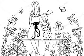 Doodle Flowers Mother And Daughter Mother Daughter Art Mother And Daughter Drawing Mother And Child Drawing