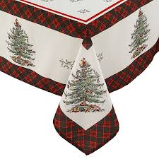 I first bought pieces of the pattern. Spode Christmas Tree Tartan Tablecloth