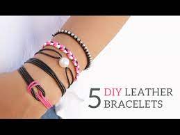 For a one strand bracelet, you can knot the ends around a simple button piece. 5 Diy Friendship Leather Bracelets Curly Made Youtube