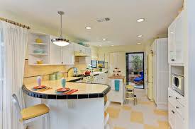 sunny yellow retro kitchen