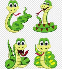 Angry snake cartoon illustrations & vectors. Snake Cartoon Green Snake Painted Animals Png Pngegg