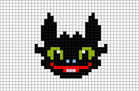 How To Train Your Dragon Pixel Art Pixel Art Pattern Pixel Art Perler Bead Art