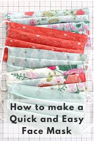 The best types of elastic for face masks: Quick And Easy Diy Fabric Face Mask Diary Of A Quilter A Quilt Blog
