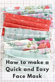 Free face mask sewing pattern that can be cut by hand with my free printable pdf or on a cricut explore or maker with my free svg cut file. Quick And Easy Diy Fabric Face Mask Diary Of A Quilter A Quilt Blog