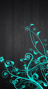 Black And Teal Phone Wallpaper Black Wood Blue Flower Box Background Example Turquoise Wallpaper Flower Wallpaper Teal Wallpaper