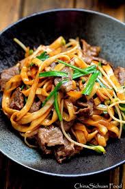 Replace Rice Noodles With Bean Noodles Asian Beef Chow Fun Pan Fried Rice Noodles With Beef Asian Recipes Chinese Cooking Asian Cooking