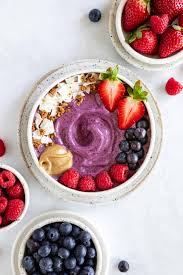 I like the taste the almond butter gives! Berry Smoothie Bowl Purely Kaylie