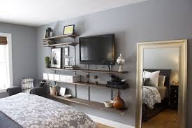Don't have an entire room to dedicate to your hobby? Small Master Bedroom Design Ideas Tips And Photos Ideas For Decorating A Small Master Bedroom Mas Bedroom Tv Wall Small Master Bedroom Living Room Tv Stand