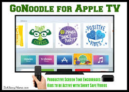 Gonoodle For Apple Tv Productive Screen Time Encourages Kids To Be Active With Short Safe Videos W Giveaway Tech Savvy Mama Apple Tv Gonoodle Apple Classroom