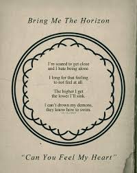 Lyrics Bmth Bring Me The Horizon Can You Feel My Heart Bring Me The Horizon Bring Me The Horizon Lyrics How Are You Feeling