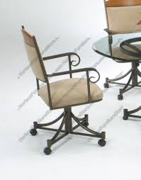 Tempo Industries Madera 5 Piece Caster Dining Set Dining Arm Chair Chair Furniture Dining Chairs