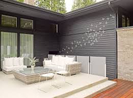 Remodeled Seattle Home Creates A Cheerful Indoor Outdoor Interplay Patio Wall Art Patio Wall Decor Outdoor Wall Decor