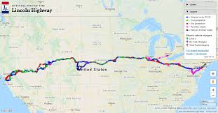 Show me a map of nebraska. Lincoln Highway Map