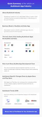How To Create An Audiobook App A Case Study On Audible Audio Books App Development Cost App Development