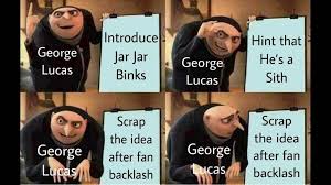 This Dank Gru Meme Has Completely Taken Over Reddit Star Wars Humor Gru Meme Star Wars Memes