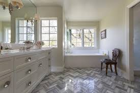 3.2 out of 5 stars. Bathroom With Gray Chevron Floor Tiles Transitional Bathroom