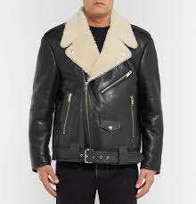 Marc Jacobs Grand Prix Oversized Shearling Biker Jacket