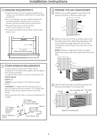 The air conditioner will come with a hardware installation kit that will have the accordion style panels for filler inside of the window. 001 Window Air Conditioner User Manual General Electric