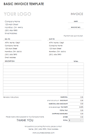 download free pdf invoice templates smartsheet