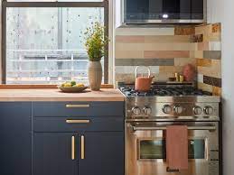 Grey shaker kitchen solid oak worktop shelves @athomewiththebaxters. You Ll Love The Mix Of High And Low In This Small Kitchen Remodel Architectural Digest