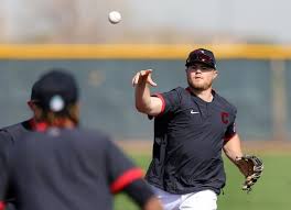 Cleveland Indians Christian Arroyo Works A Rundown Drill During Spring Training In Goodyear Arizona Feb 19 2020 J Cleveland Indians Spring Training Drill