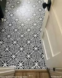 Toledo Tile Stencil In 2020 Tile Stencil Rectangle Tiles Stencils Wall