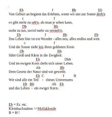 Wir sehn uns an und fühlen nur es muß wohl so sein. Noten Der Ewige Kreis Von Konig Der Lowen Musik Klaviernoten