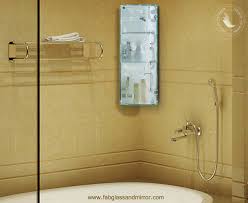 Glass panel door cosby 22.25'' w x 25'' h x wall mounted bathroom cabinet. Crystal Glass Wall Mounted Bathroom Storage Cabinet Locker