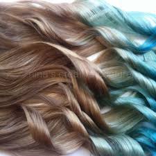 After getting short haircuts, women often overthink the color combinations that can get into, due to the length of their new hairstyle. Mermaid Hair Ombre Hair Extensions Dark From Ninas Creative
