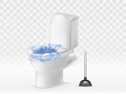 Download 3d Realistic Clogged Toilet Bowl Full Of Water Plunger Made Clearing Of Wc Splashing Flush For Free Clogged Toilet Toilet Bowl Plunger