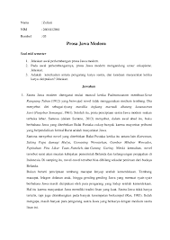 Check spelling or type a new query. Doc Soal Uts Prosa Jawa Modern Intan Nukhi Adiya Academia Edu