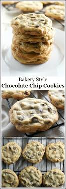Bakery Style Chocolate Chip Cookies Stuck On Sweet Recipe Cookies Recipes Chocolate Chip Desserts Best Cookies Ever