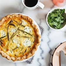 Asparagus And Spring Onion Quiche With Herbed Ricotta Starbucks Coffee At Home Coffee Recipes Coffee Recipes Starbucks Recipes